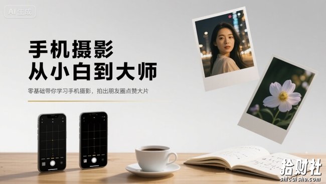 手机摄影从小白到大师,零基础带你学习手机摄影,拍出朋友圈点赞大片
