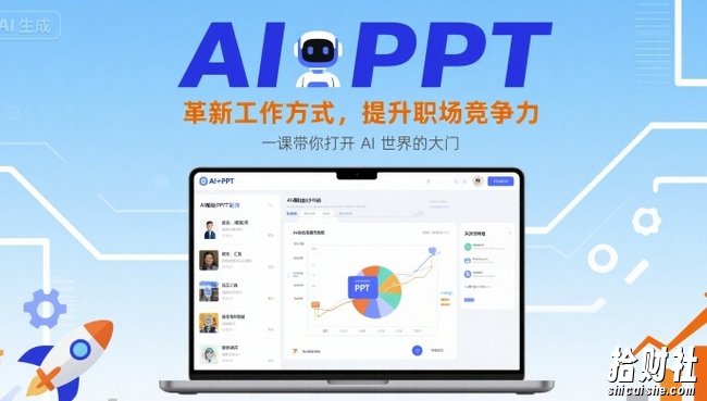 AI+PPT：革新工作方式，提升职场竞争力，一课带你打开 AI 世界的大门