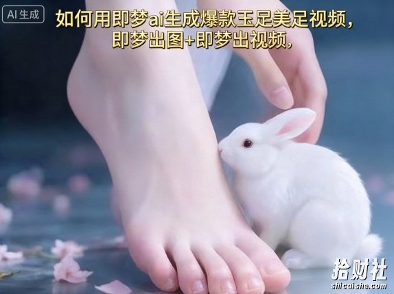如何用即梦ai生成爆款玉足美足视频，即梦出图+即梦出视频，快速涨粉