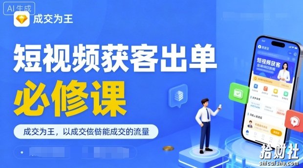 短视频获客出单必修课,成交为王,以成交为导向,直接做能成交的流量