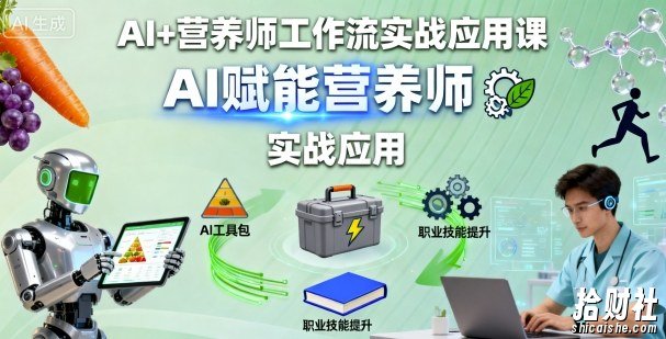 AI+营养师工作流实战应用课,AI赋能营养师
