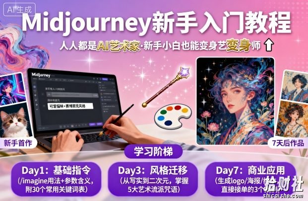 midjourney新手入门教程:人人都是AI艺术家,新手小白也能变身艺术大师