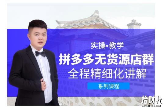 圣淘电商·拼多多无货源店群,零基础也能快速上手拼多多店群!