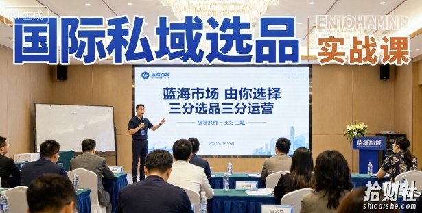 国际私域选品实战课,蓝海市场由你选择,七分选品三分运营