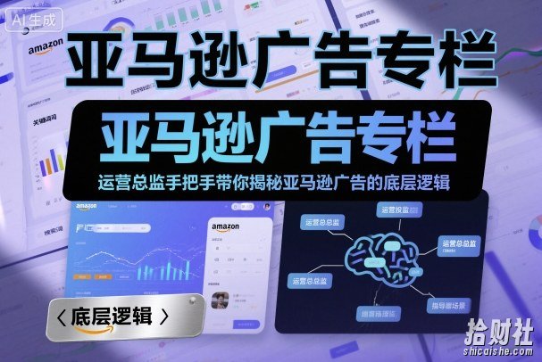 亚马逊广告专栏:运营总监手把手带你揭秘亚马逊广告的底层逻辑
