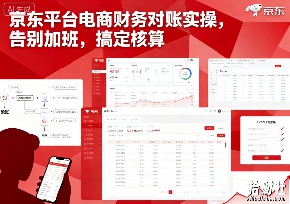 京东平台电商财务对账实操,告别加班,搞定核算