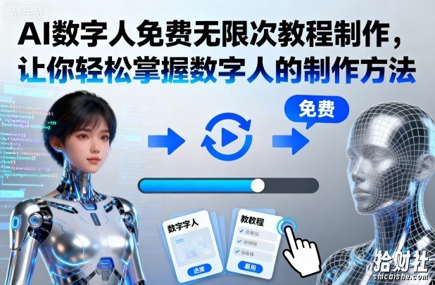 AI数字人免费无限次教程制作，让你轻松掌握数字人的制作方法