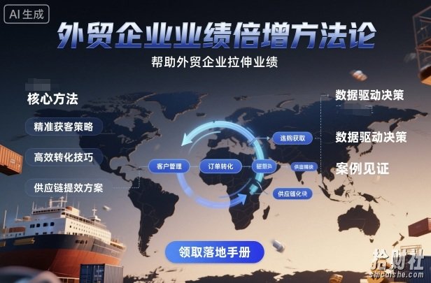 外贸企业业绩倍增方法论,帮助外贸企业拉伸业绩