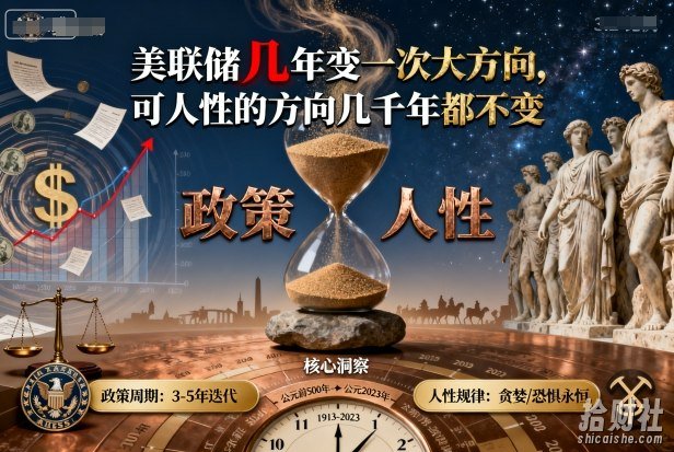 付费文章:美联储几年变一次大方向,可人性的方向几千年都不变