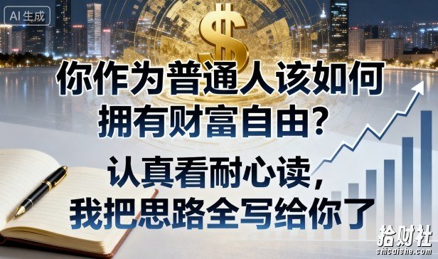 付费文章：你作为普通人该如何拥有财富自由？认真看耐心读，我把思路全写给你了
