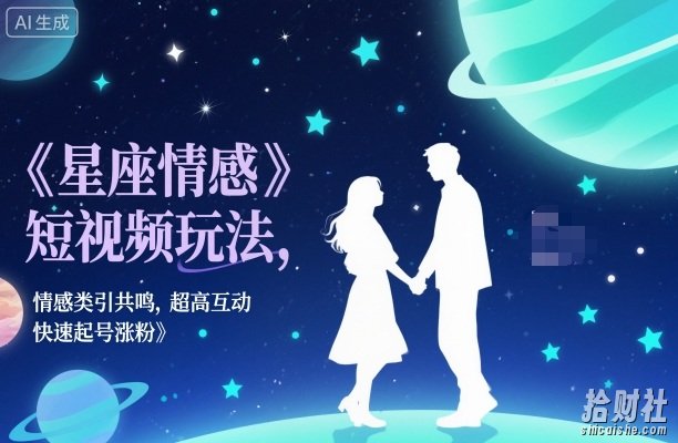星座情感短视频玩法，情感类引共鸣，超高互动，快速起号涨粉