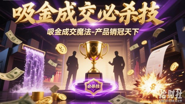 吸金成交必杀技,吸金成交魔法-产品销冠天下