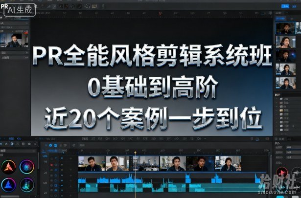 PR全能风格剪辑系统班,0基础到高阶,近20个案例一步到位