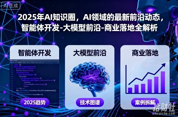 2025年AI知识圈，AI领域的最新前沿动态，智能体开发-大模型前沿-商业落地全解析（更新）