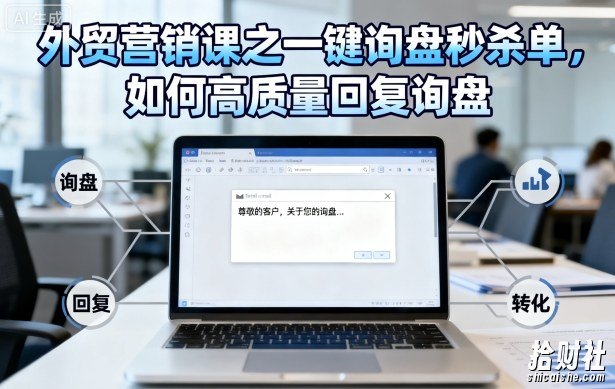 外贸营销课之一键询盘秒杀单，如何高质量回复询盘