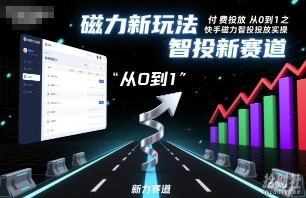 ⁤⁤⁢⁤⁤⁢⁣⁤⁣⁤⁣⁤⁢⁡⁢⁣⁢⁤⁣付费投放从0到1之快手磁力智投投放实操，磁力新玩法，智投新赛道