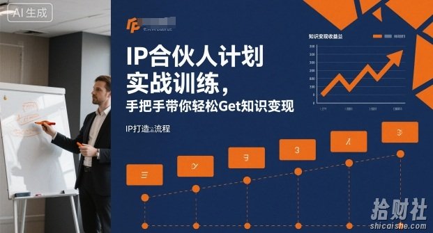 IP合伙人计划实战训练,手把手带你轻松Get知识变现