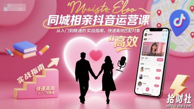同城相亲抖音运营课,从入门到精通的实战指南,快速高效匹配对象