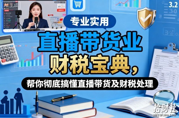直播带货业财税宝典,帮你彻底搞懂直播带货及财税处理