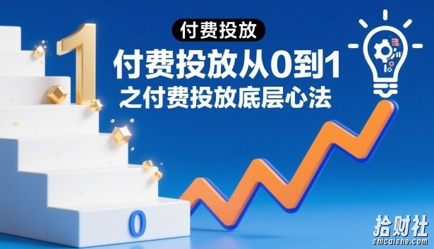 付费投放从0到1之付费投放底层心法
