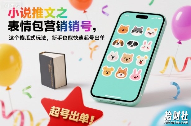 小说推文之表情包营销号，这个傻瓜式玩法，新手也能快速起号出单