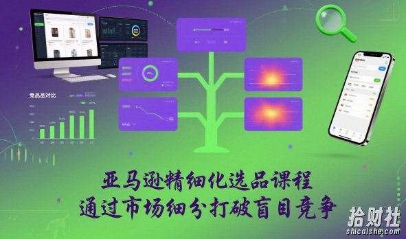 亚马逊精细化选品课程，通过市场细分打破盲目竞争