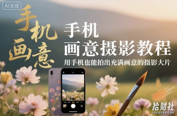手机画意摄影教程,用手机也能拍出充满画意的摄影大片