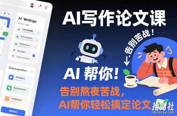 AI写作论文课,告别熬夜苦战,AI帮你轻松搞定论文