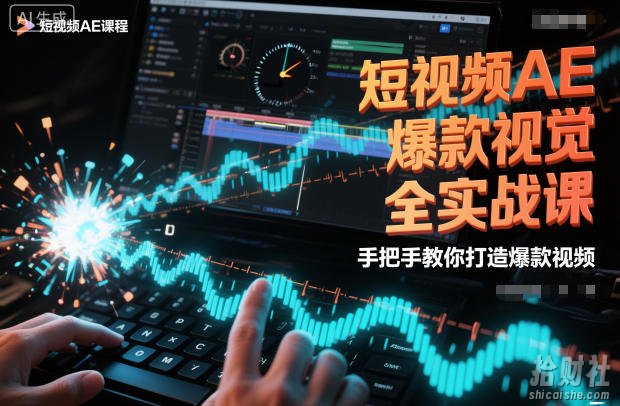 短视频AE爆款视觉全实战课,手把手教你打造爆款视频