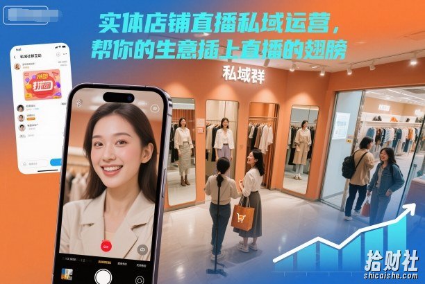 实体店铺直播私域运营,帮你的生意插上直播的翅膀