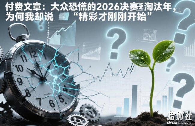 付费文章：大众恐慌的2026决赛淘汰年，为何我却说“精彩才刚刚开始”？