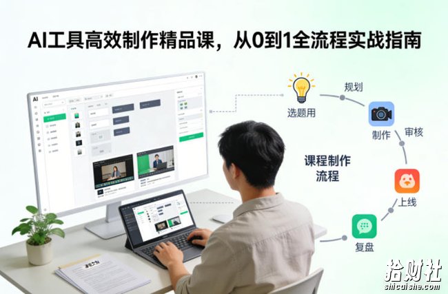 AI工具高效制作精品课,从0到1全流程实战指南