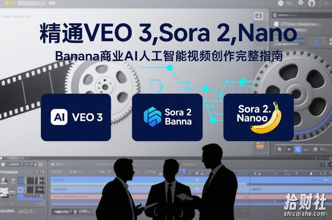 精通VEO 3，Sora 2，Nano Banana商业AI人工智能视频创作完整指南