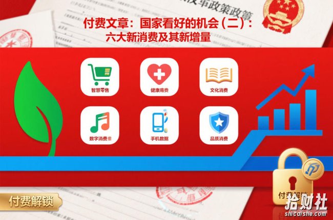 付费文章:国家看好的机会(二):六大新消费及其新增量