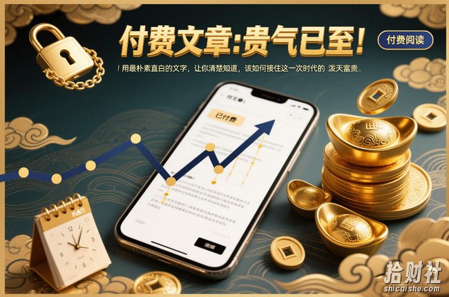 付费文章：贵气已至！用最朴素直白的文字，让你清楚知道，该如何接住这一次时代的泼天富贵