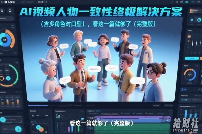 AI视频人物一致性终极解决方案(含多角色对口型),看这一篇就够了(完整版)