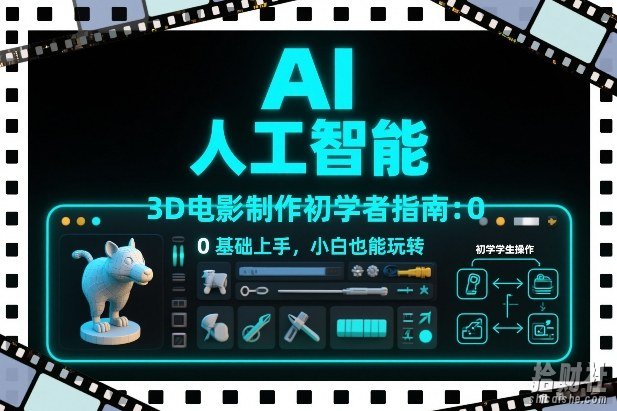 AI人工智能3D电影制作初学者指南:0基础上手,小白也能玩转