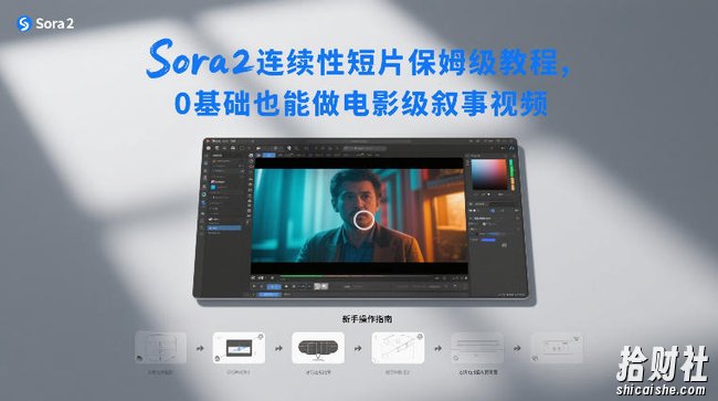 Sora2连续性短片保姆级教程,0基础也能做电影级叙事视频