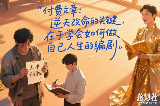 付费文章:逆天改命的关键,在于学会如何做自己人生的编剧