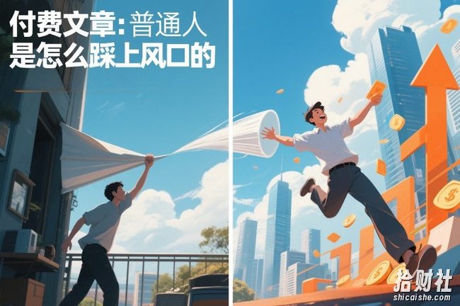 付费文章:普通人是怎么踩上风口的