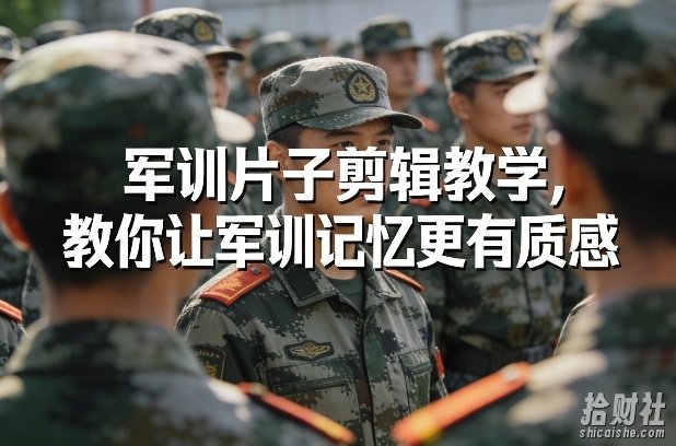 军训片子剪辑教学,教你让军训记忆更有质感