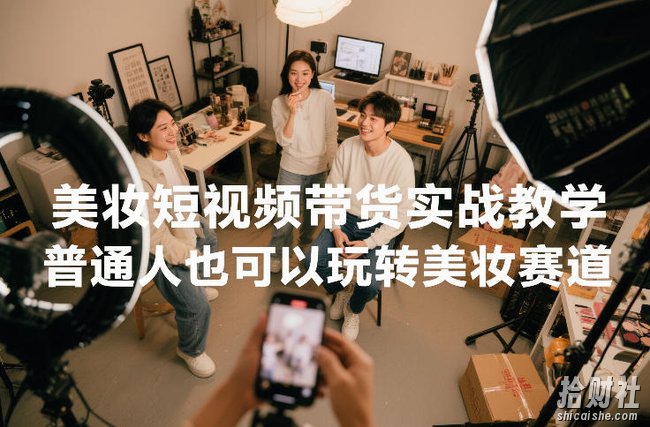 美妆短视频带货实战教学,普通人也可以玩转美妆赛道