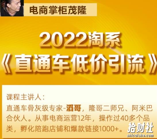 茂隆2022直通车低价引流玩法,教大家如何低投入高回报的直通车玩法