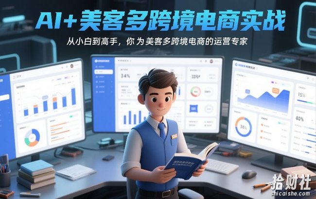 AI+美客多跨境电商实战,从小白到高手,你也可以成为美客多跨境电商的运营专家