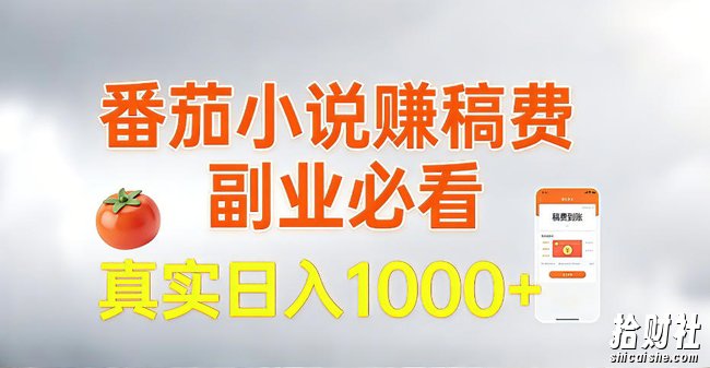 全网独家，番茄小说賺稿费邪修玩法，操作超级简单，单日收益1k+【揭秘】