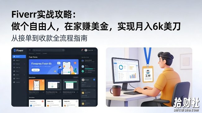 Fiverr实战攻略,做个自由人,在家賺美金,实现月入6k美刀