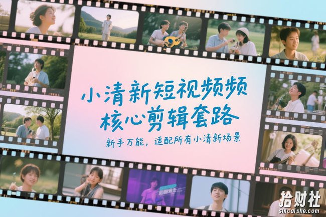 小清新短视频核心剪辑套路,新手万能,适配所有小清新场景