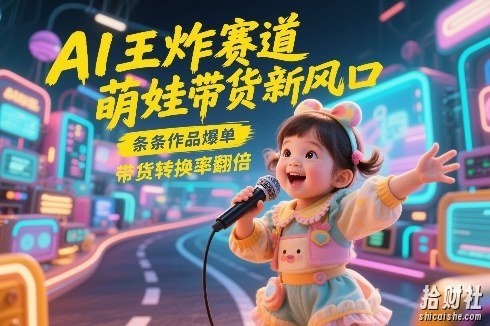 AI王炸赛道，萌娃带货新风口，条条作品爆单，带货转换率翻倍，核心逻辑拆解
