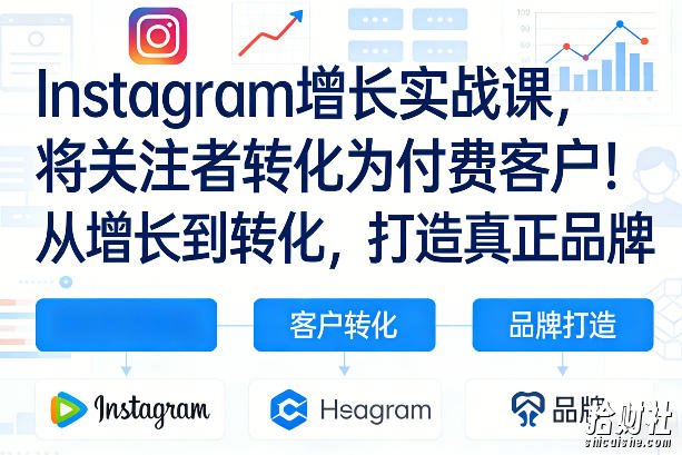 Instagram增长实战课，将关注者转化为付费客户！从增长到转化，打造真正品牌（双语字幕）