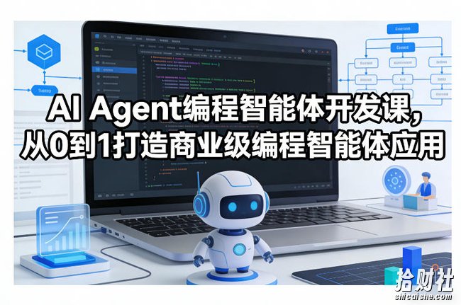 AI Agent编程智能体开发课,从0到1打造商业级编程智能体应用